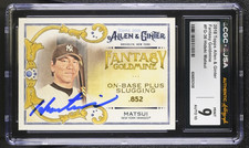 Hideki Matsui Signed 2018 Topps Allen & Ginter’s Card #FG-36 CGC 9 JSA 10 Auto