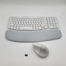 Logitech Ergonomic Wireless Keyboard and Mouse Combo - Off-White 920-013611 