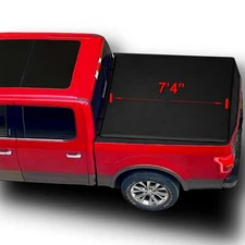 7'4" Soft Quad Fold for 94-04 Chevrolet S10/GMC Sonoma Tonneau Cover | FLEETSIDE