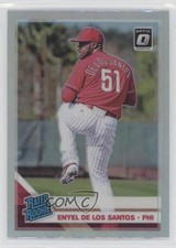 2019 Panini Donruss Optic Rated Rookies Holo Prizm Enyel de los Santos #66 6h5