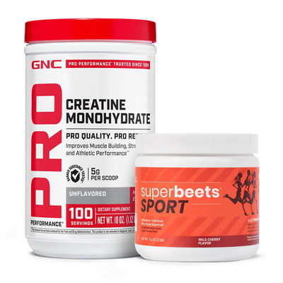 GNC Pro Performance Peak Performance Duo SuperBeets Creatine Combo 2pcs NEW