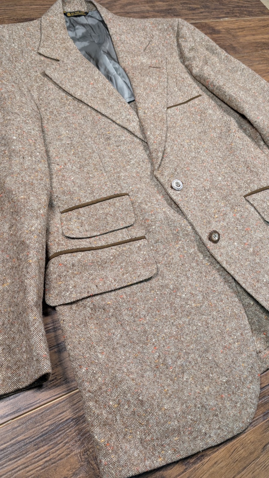 Marshall Fields Field Standard Wool Confetti Plai… - image 10