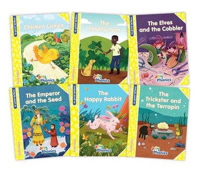 Jolly Phonics Folktales Yellow Readers (Level 2) Complete Set (1-6): In Print Le