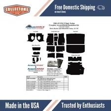 Complete Interior Insulation Kit for 1961-1963 Buick