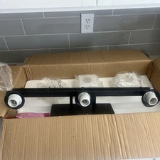 Park Harbor McBryde 3 Light Vanity Light Frosted Glass Shades READ DESCRIPTION