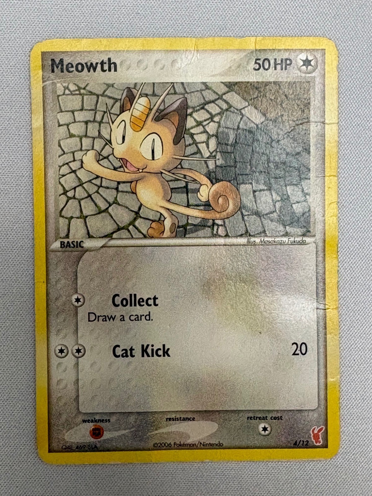 MEOWTH 4/12 EX TRAINER KIT 2 PLUSLE POKEMON DMG