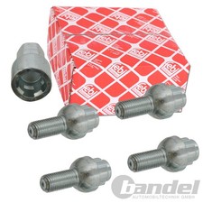 4x FEBI FELGENSCHLÖSSER FELGENSCHLOSSSATZ KUGELBUND für MERCEDES W203 W201 W210