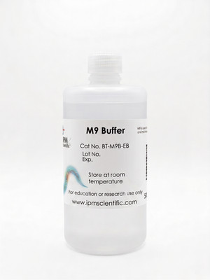 M9 Buffer-500ml, IPM Scientific, c. elegans, nematode, sterile, wash, solution