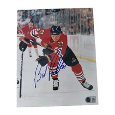Bob Probert signed 8x10 Rare Detroit Red Wings Chicago Blackhawks Beckett