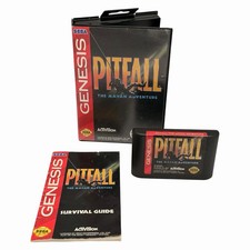 Pitfall: The Mayan Adventure (Sega Genesis, 1994) CIB Complete w/ Manual Tested