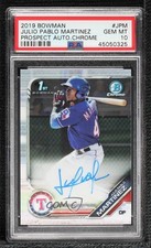 2019 Bowman Chrome Prospect Julio Pablo Martinez PSA 10 GEM MT Auto 0t2s