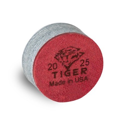 1 TIGER Laminated Pool Billiard CUE TIP -  Soft - 13 or 14 mm -AUTHORIZED DEALER