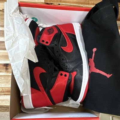 Jordan Air Jordan 1 Retro High OG Satin Bred Black/Red Women FD4810-061