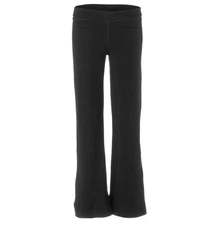 Ibex Izzi Women's Merino Wool Pants Small NWT Crossover Waist Relaxed Leg Black