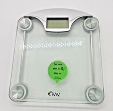 Weight Watchers Conair Digital Scale, Glass Bathroom Scale, NEW BATTERIES-NO BOX