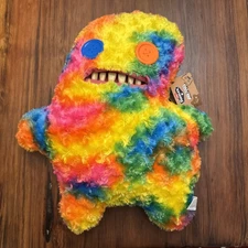 FUGGLER BIGG FUGG Plush XL 18” Rainbow Monster Sir Splodge A Lot Teeth Jumbo