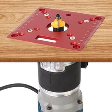 KETIPED Aluminium Router Table Insert Plate,Mini Red(single Plate)