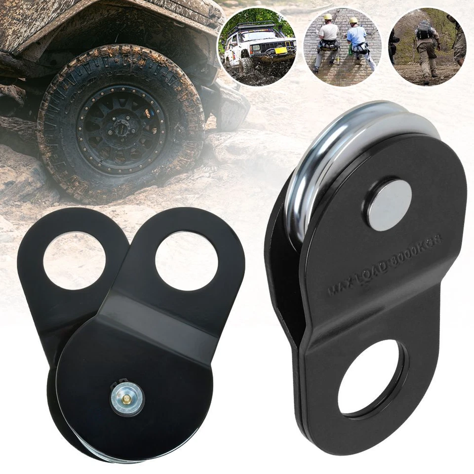 Seilwinde Umlenkrolle Seilzug Stahl 10T Forstseilwinde Seilrolle Heberolle DE - Bild 2 von 4