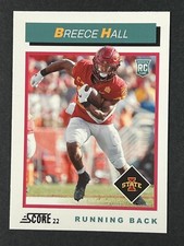 Breece Hall RC 2022 Score - 1992 Throwback Rookie #TB5 Iowa State Cyclones