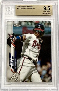 2020 Topps Chrome #112 Ronald Acuna Jr. BGS 9.5 GEM MINT