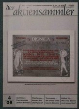 Der Aktiensammler Jahrgang 2006  Heft 4