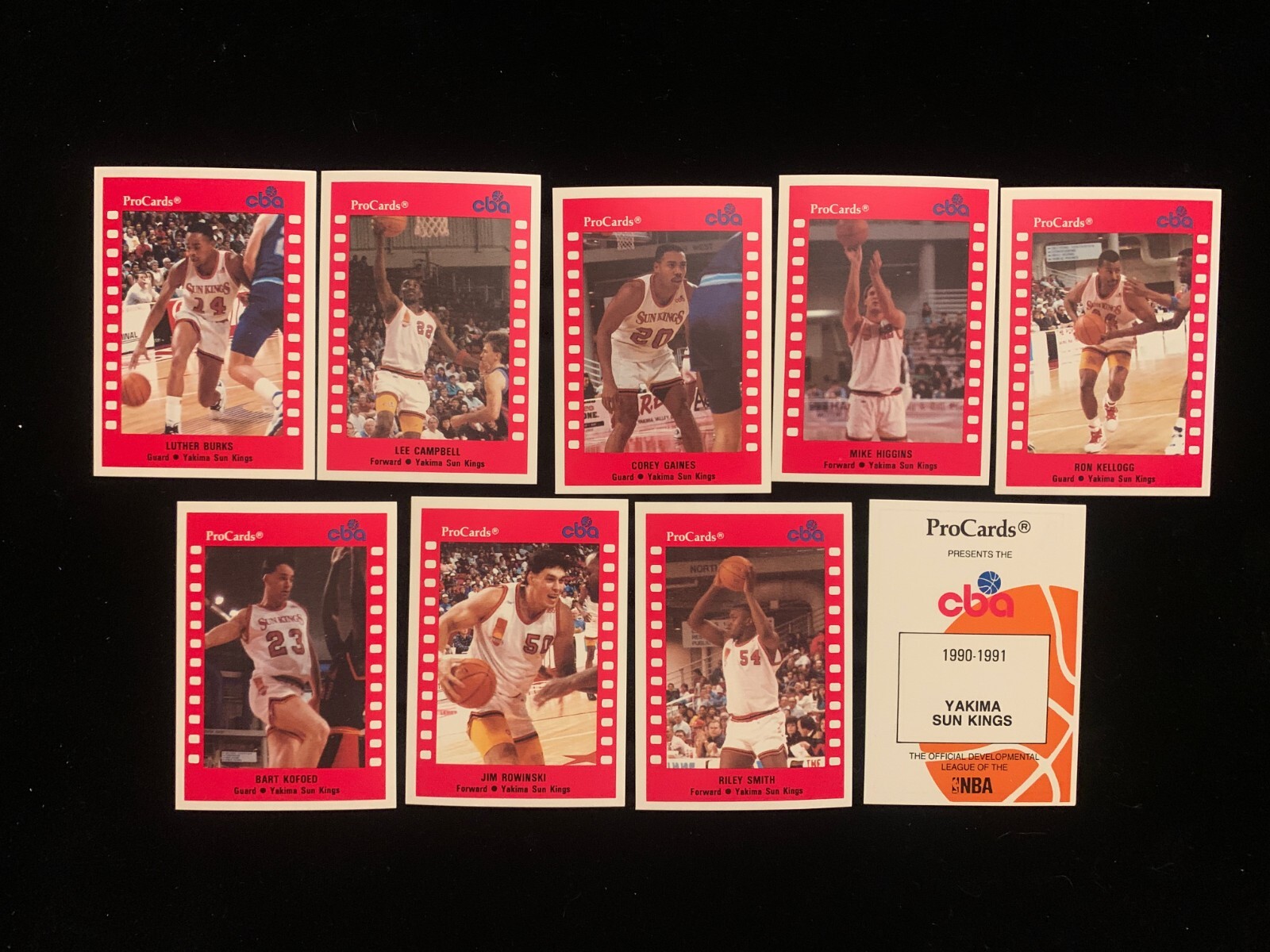 1990-91 ProCards CBA Yakima Sun Kings singles - choose from list