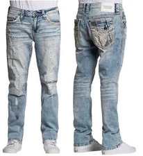 American Fighter Men's Denim Jean Striker Bronson Inseam 34"