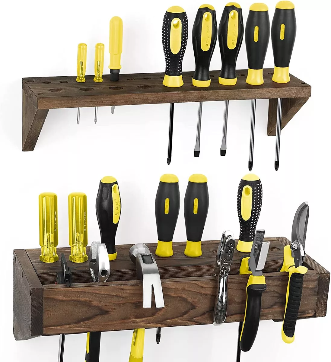 2PCS Wall Tool Organizer Pliers Organizer Hammer Tool Rack for Workbench,  Garage