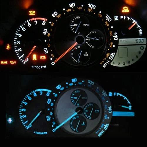 Gauge Cluster Instrument Bulbs Kit & Key Light LED Set for Lexus IS300 2001-2005 - Picture 4 of 13