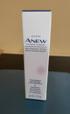 Avon Anew Hydra Fusion Hyaluronic Serum Raspberry Antioxidant 1 fl.oz NOS