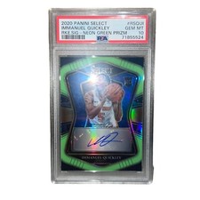 2020-21 Panini Select Basketball /99 Immanuel Quickley Rookie Auto PSA 10 Pop 6