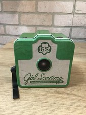 Girl Scout Tin Camera Themed Shape w Strap 2018