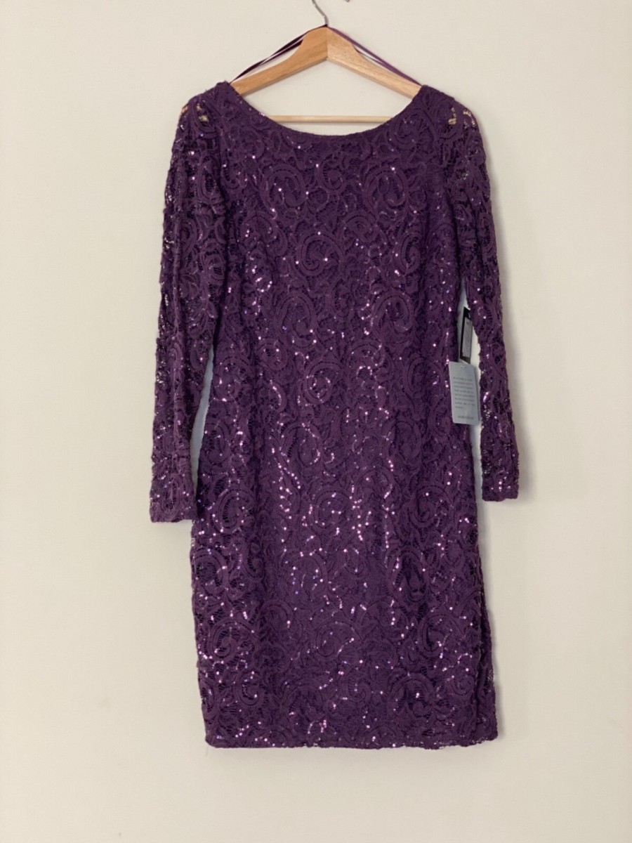 Marina Sequin and Lace Dress size Small | eBay
