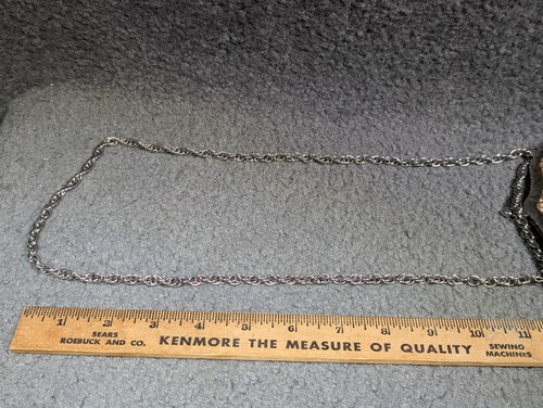 Vtg MCM Purse Woven 60s-70s Adjustable Strap Shoulder/ Hand Held Chain Retro - Picture 9 of 9