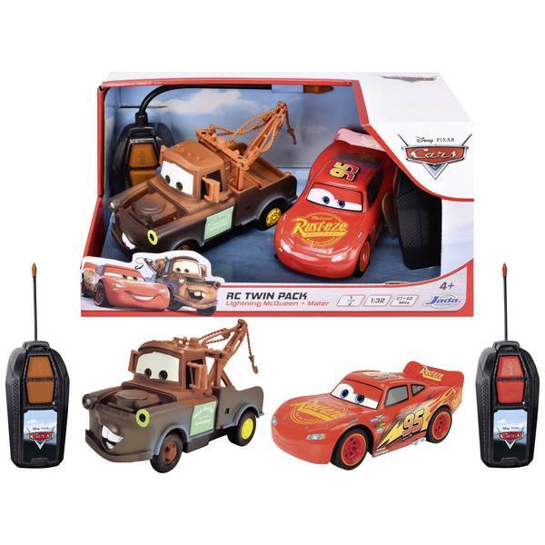 JADA TOYS 203084036   Cars LMQ + Mater Twin Pack 1:32 Automodello Elettrica Auto