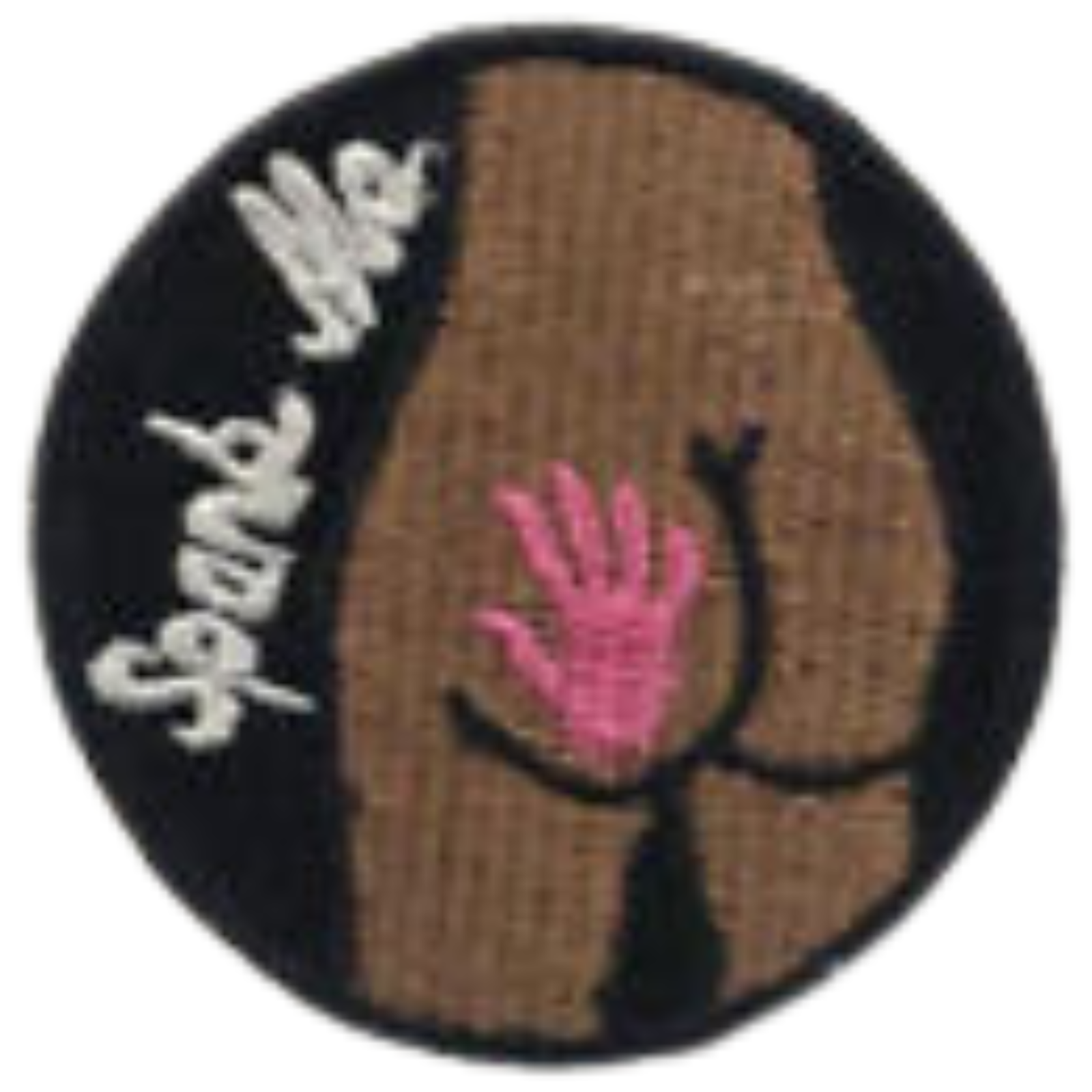 Spank Me Art Badge Embroidery Iron On Sew On Patch for Jackets Cloth Applique