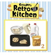 2015 Re-ment Snoopy  s Retro Kitchen  2 Complete Set