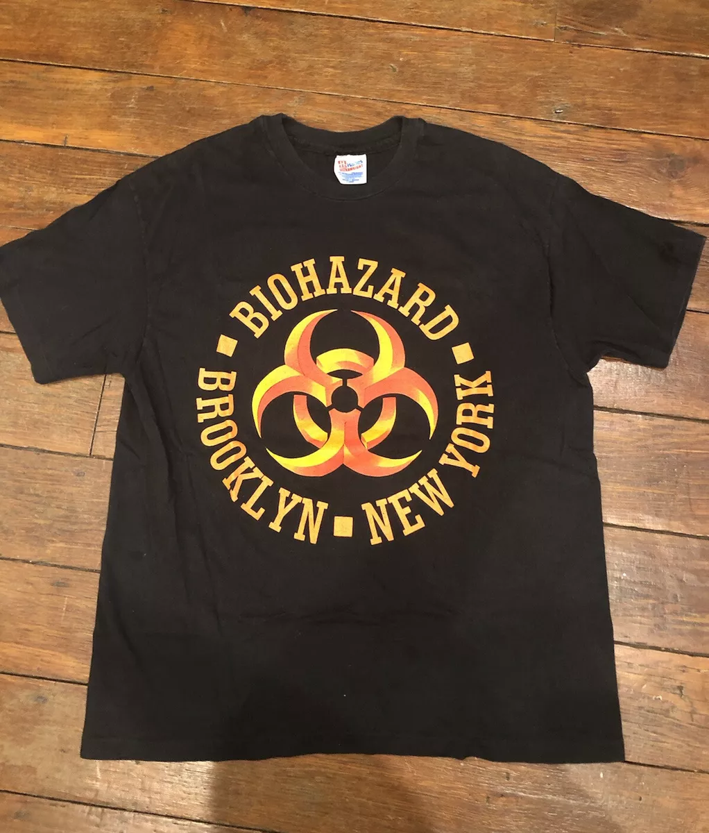 Vintage Early 1990's BIOHAZARD TOUR Hardcore Nyhc T-Shirt XL