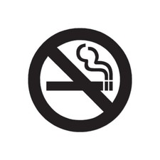 No Smoking Sign - Vinyl Decal Sticker - Multiple Color Sizes - ebn932