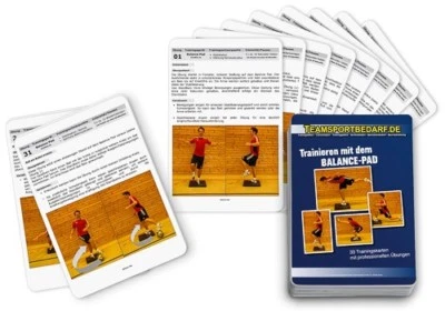 Trainingskarten - Balance-Pad Gleichgewichtstrainer Koordination (33 Workouts) - Bild 1 von 2