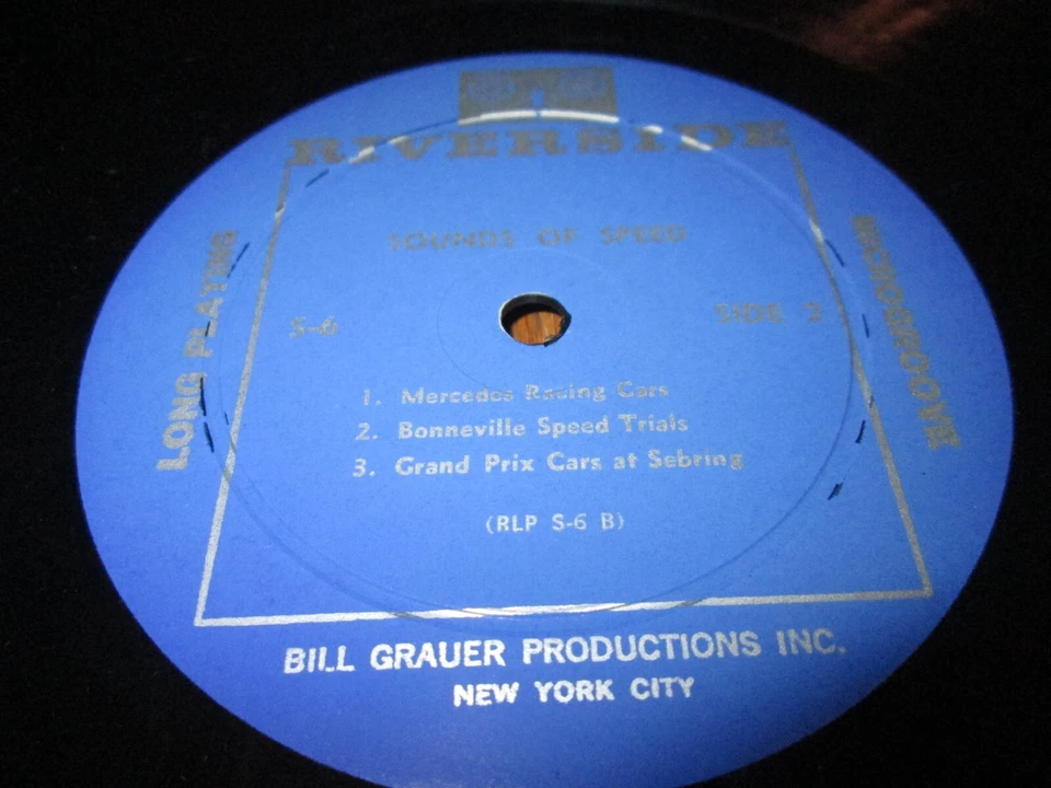 SOUNDS OF SPEED LP NM US RIVERSIDE VINYL HOT RODS DRAGSTERS SPORTS CARS - Image 3 of 4