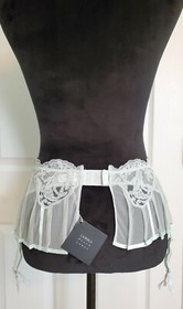 La Perla Lingerie Black Label Garter Stocking Suspender Belt Light Green Rare