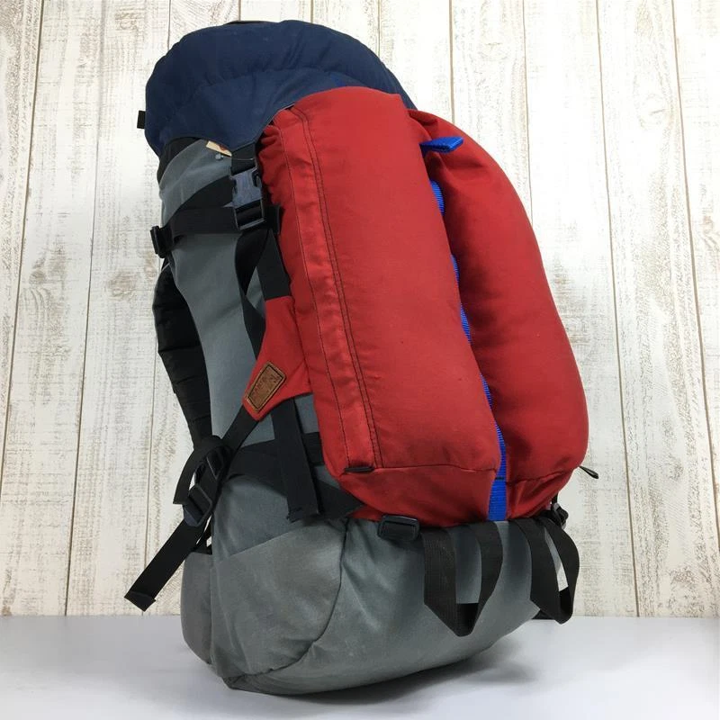 Leather patch cheap backpack