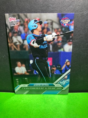 2024  Topps NOW  SHOHEI OHTANI  1ST with HR And Pitching Win  Card #437  DODGERS
