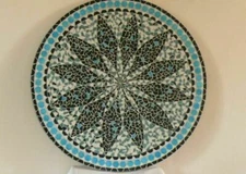 2' black Marble Dining Coffee Center Table Top inlay mosaic decor room home  L4