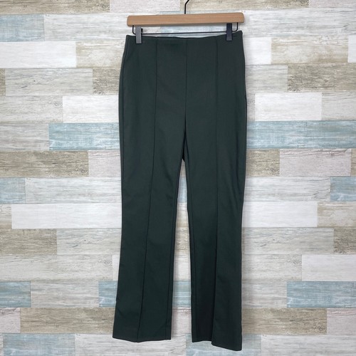 LOFT Side Zip Kick Crop Pants Green 