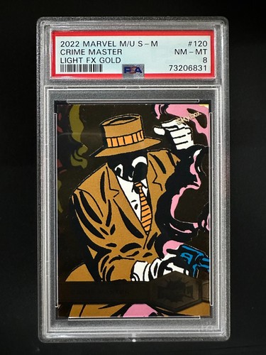 2022 Marvel Metal Universe SM #120 - Crime Master - Light FX GOLD - PSA 8 - 第 1/2 張圖片