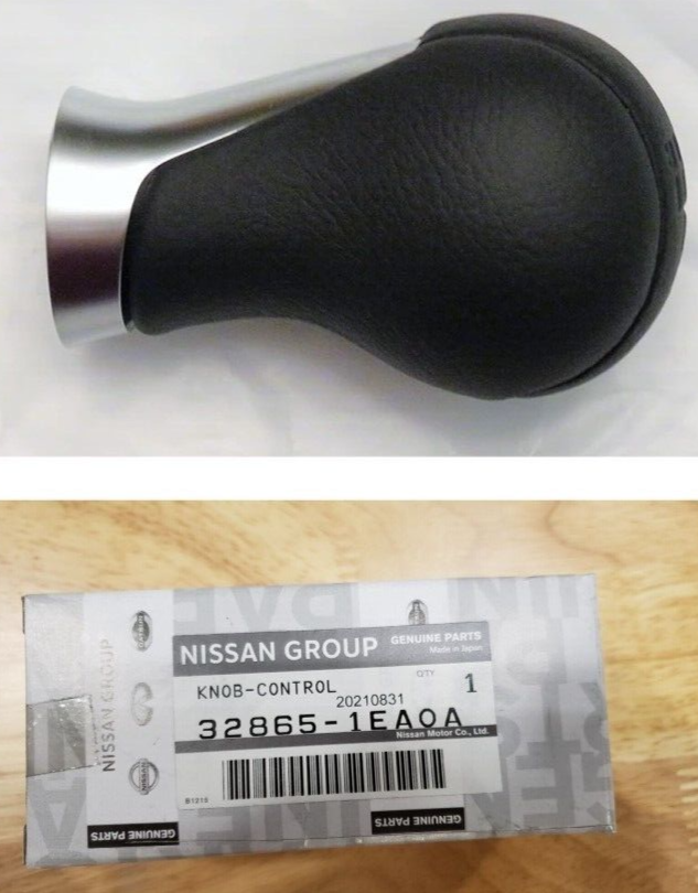Nissan 370Z Z34 2009-2021 OEM 6-Speed Black Silver Leather Shift