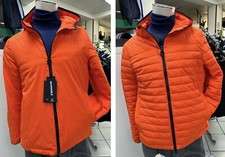 Giubbotto piumino 100 grammi uomo Refrigue reversibile tg L arancione cappuccio
