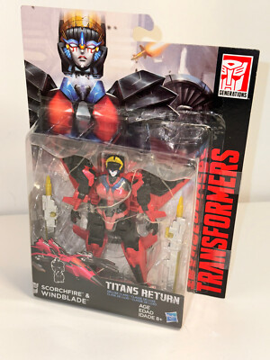 Vintage Transformers Titans Return Windblade & Scorchfire MOSC